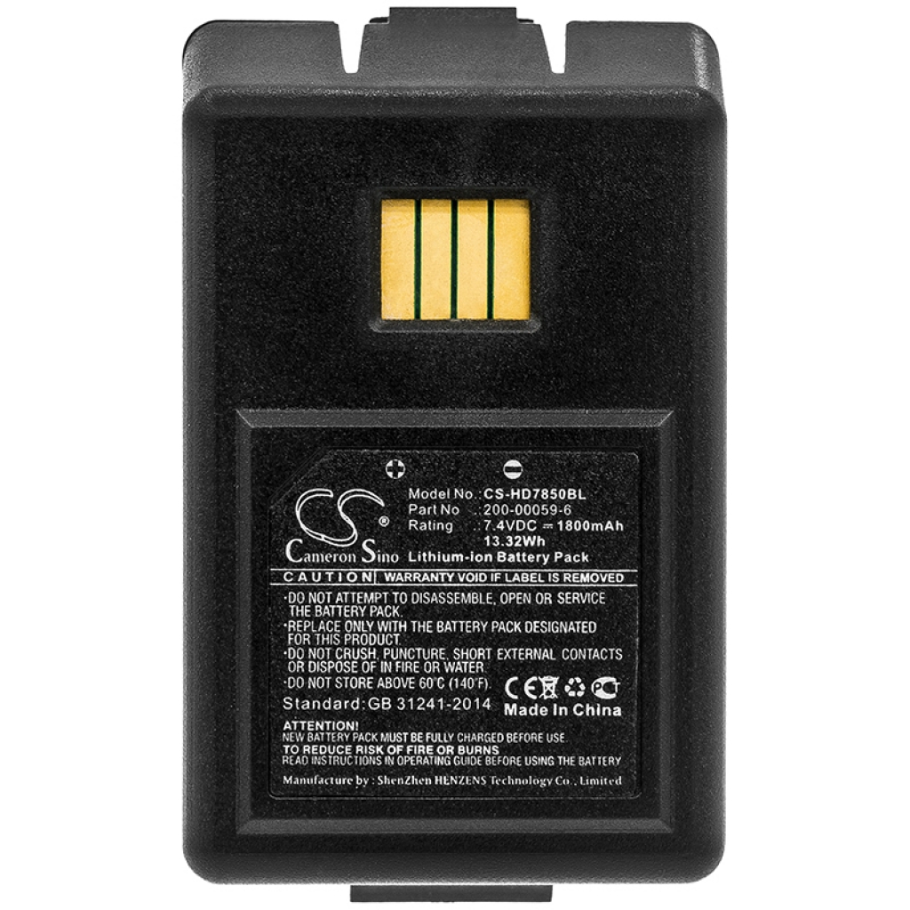 Batterier för skanner HandHeld CS-HD7850BL