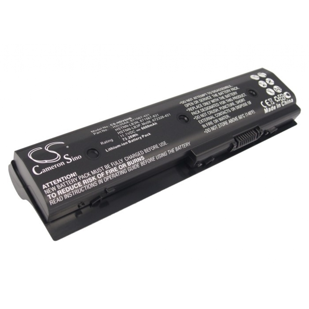 Batterier Ersätter Envy dv6-7234nr