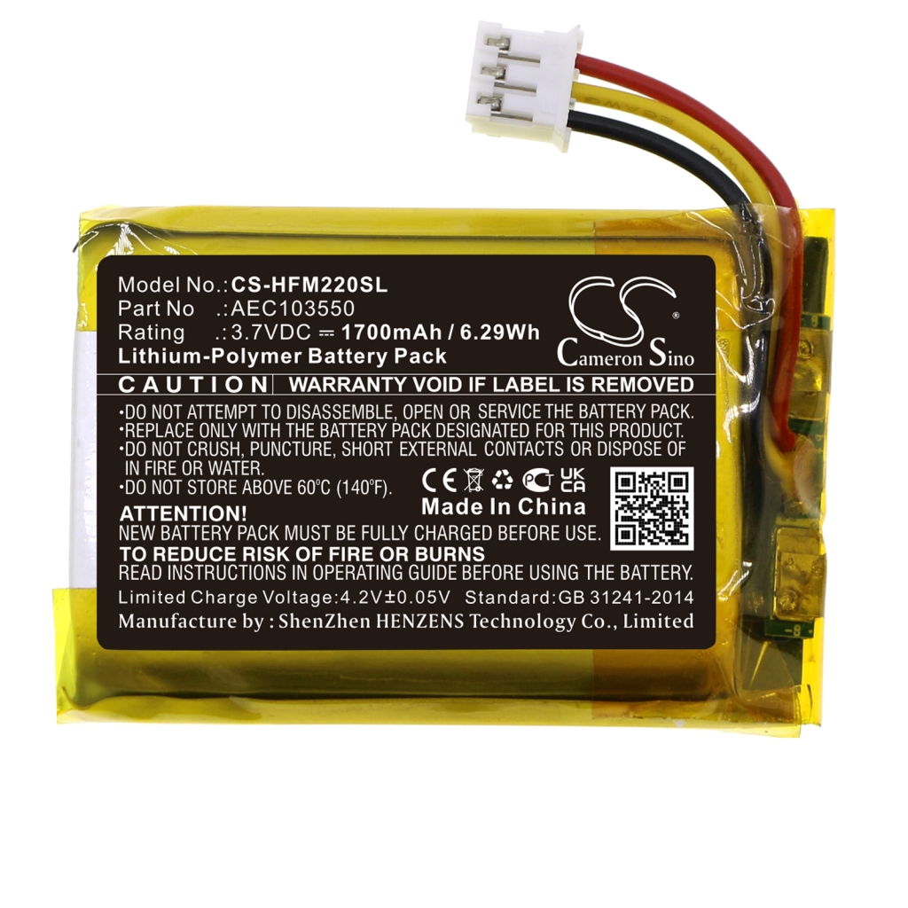 Batterier Batterier för förstärkare CS-HFM220SL