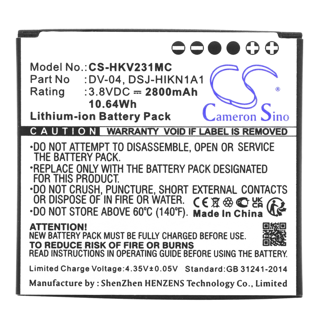 Batterier Ersätter DS-MH2311