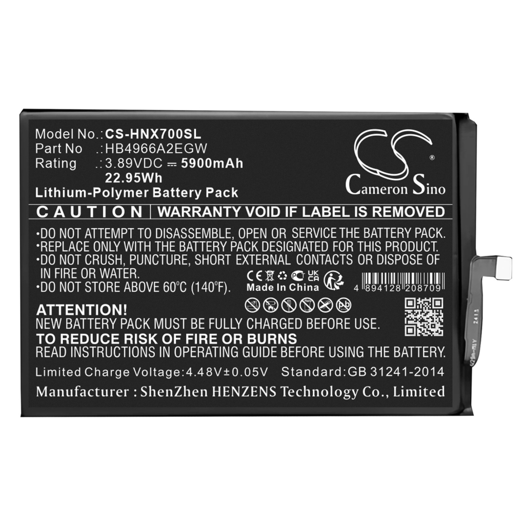 Batterier till mobiltelefoner Honor CS-HNX700SL