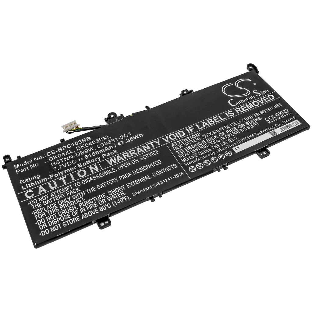 Batterier till bärbara datorer HP CS-HPC103NB