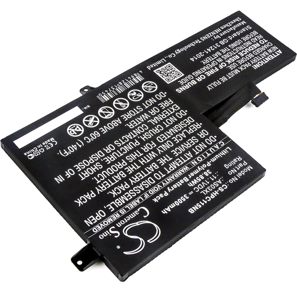 Batterier Ersätter AS03XL