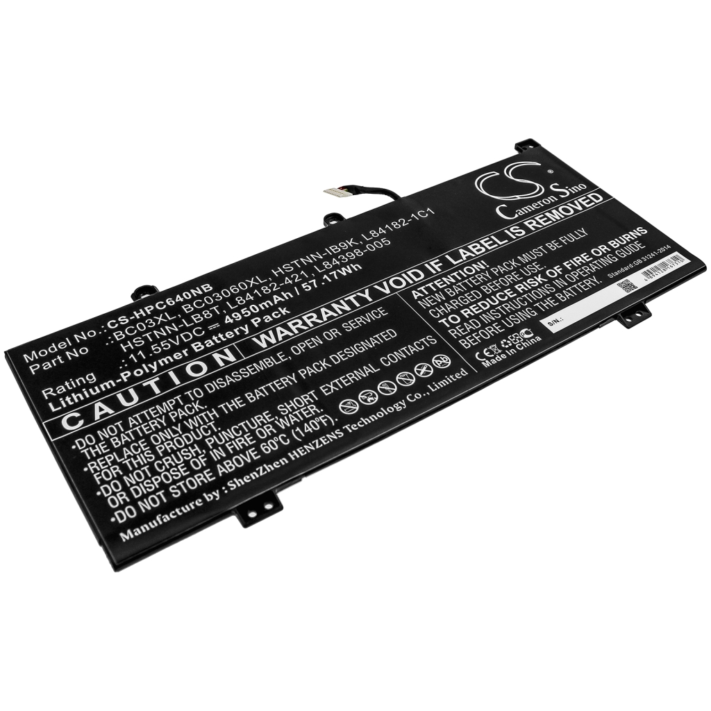 Batterier Ersätter Chromebook X360 14C-CA0053DX