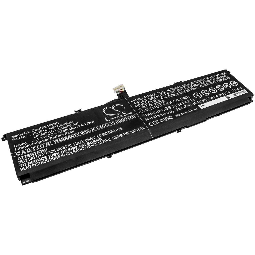 Batterier till bärbara datorer HP CS-HPE156NB