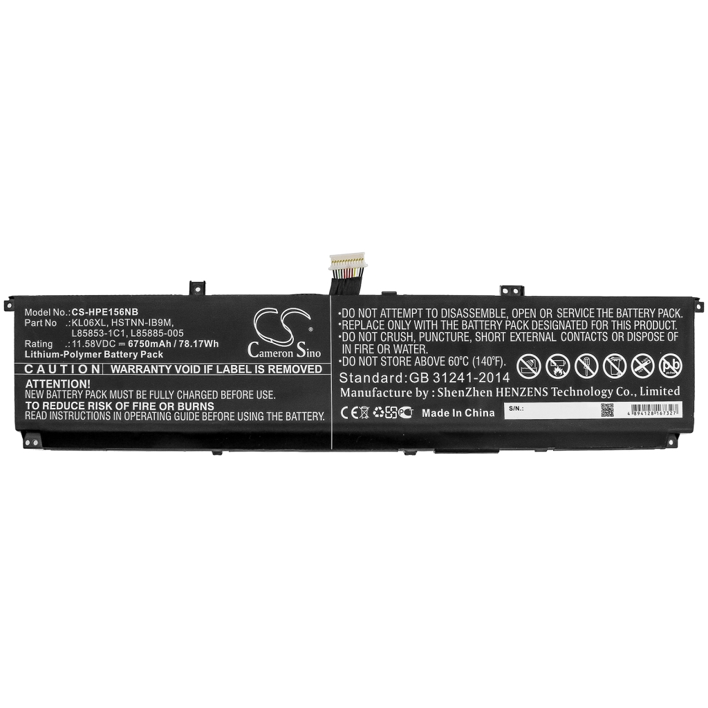 Batterier Ersätter Envy 15-EP0034NB