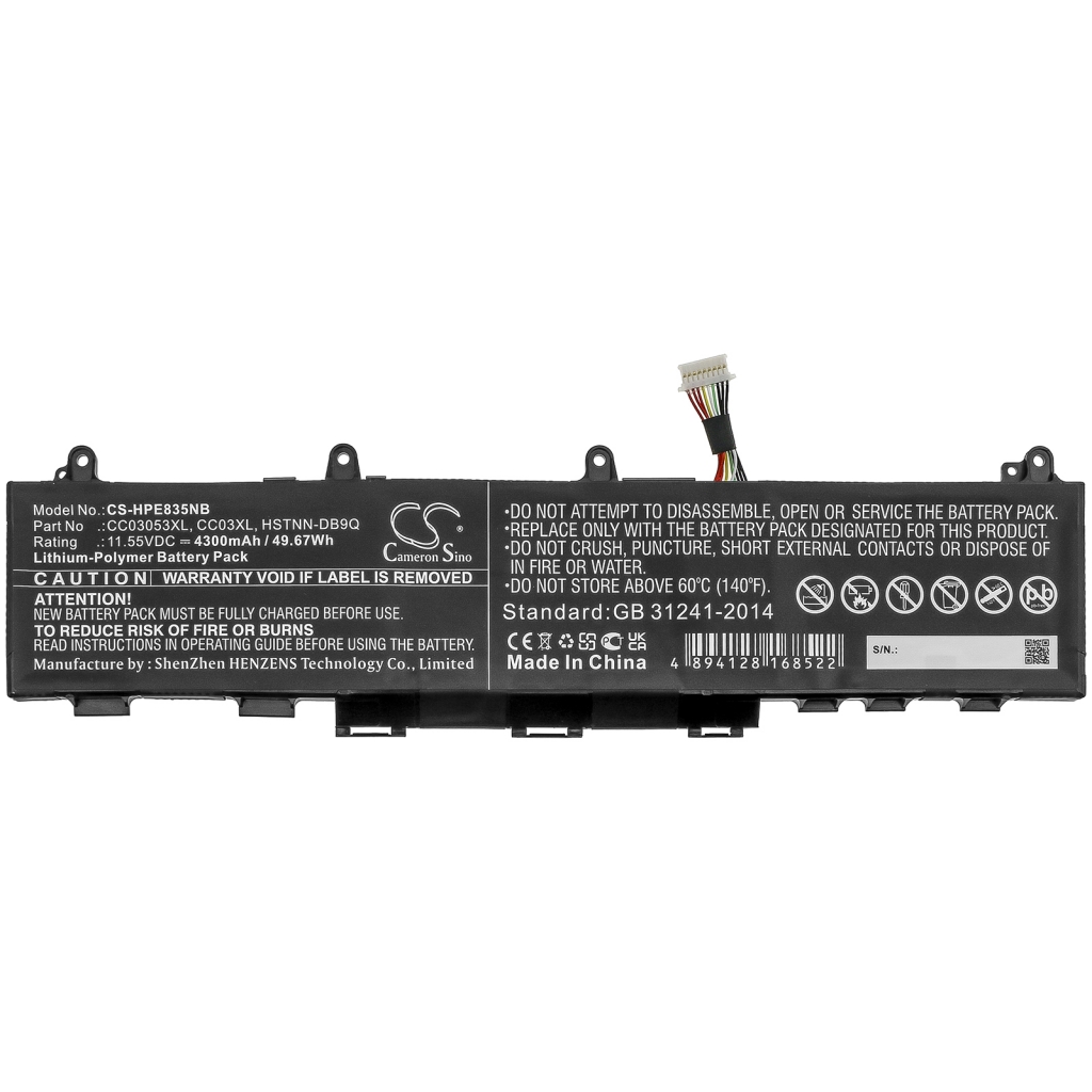 Batterier Ersätter L77991-005