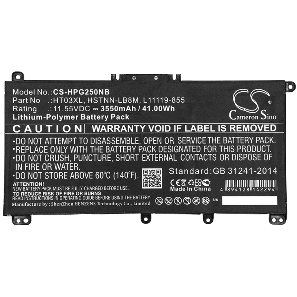 Batterier Ersätter PAVILION 14-CE1005NC