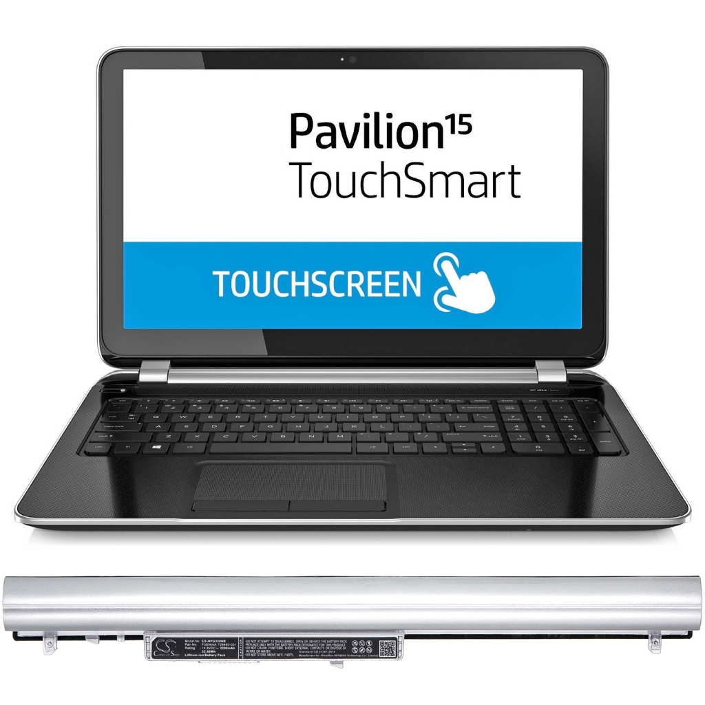Batterier Ersätter Pavilion Touchsmart 15-N040US