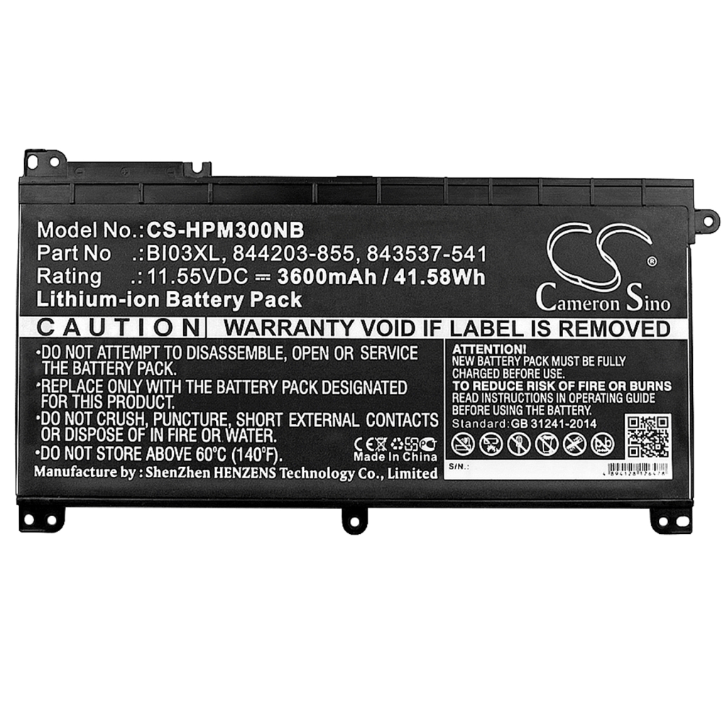 Battery Replaces BI03XL