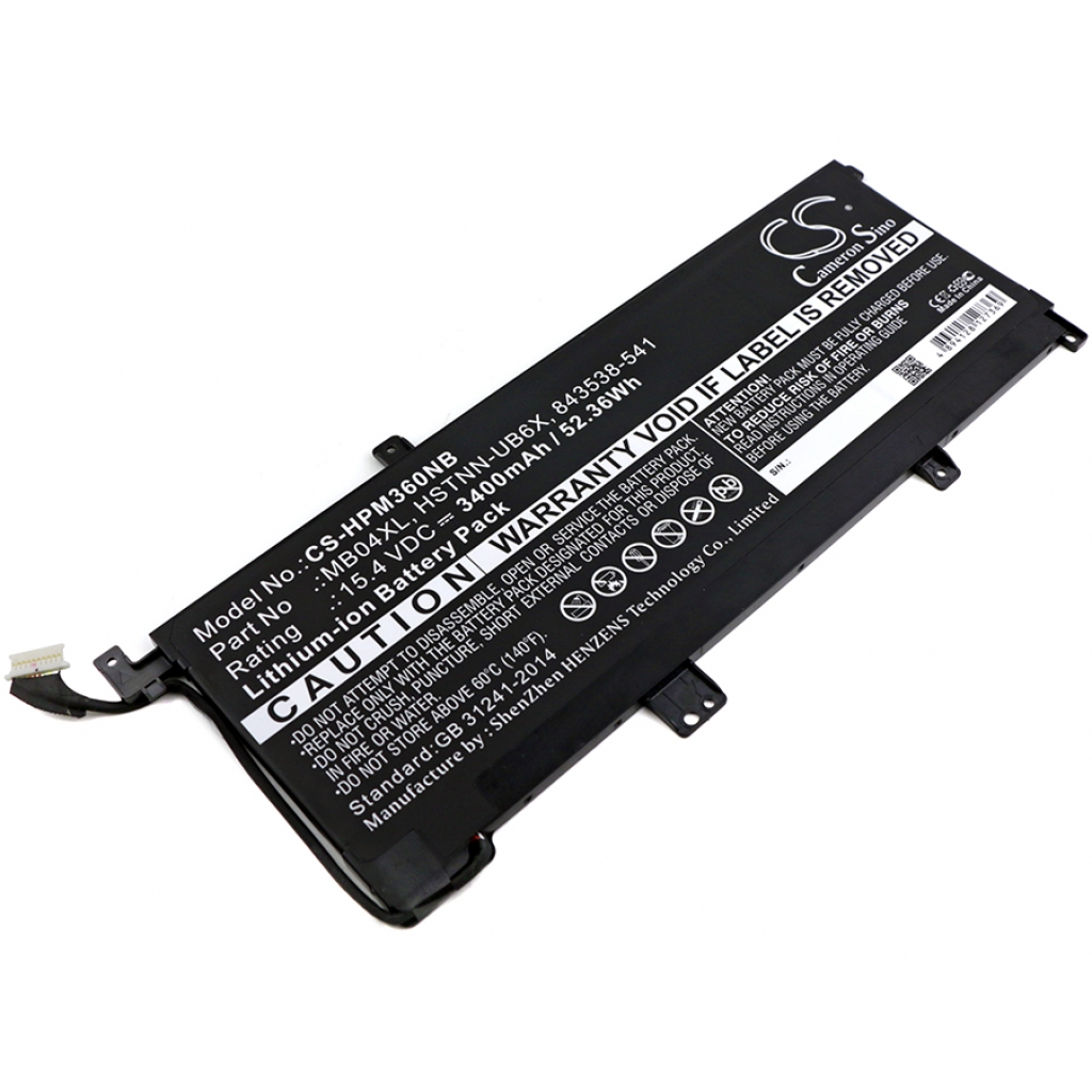 Batterier Ersätter Envy x360 15-aq104ng