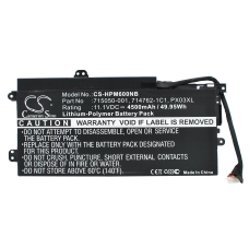 Kompatibel batteribyte för HP  714762-421, PX03050XL, 714762-171, 715050-005, TPN-C110...