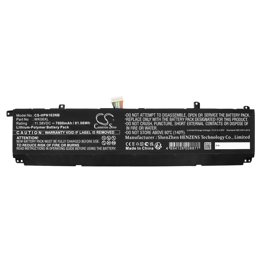 Batterier till bärbara datorer HP CS-HPN163NB