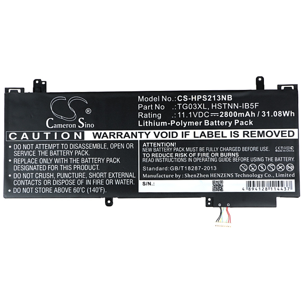 Battery Replaces TG03XL