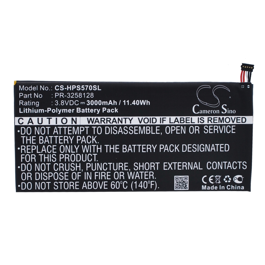 Batterier för surfplattor HP CS-HPS570SL