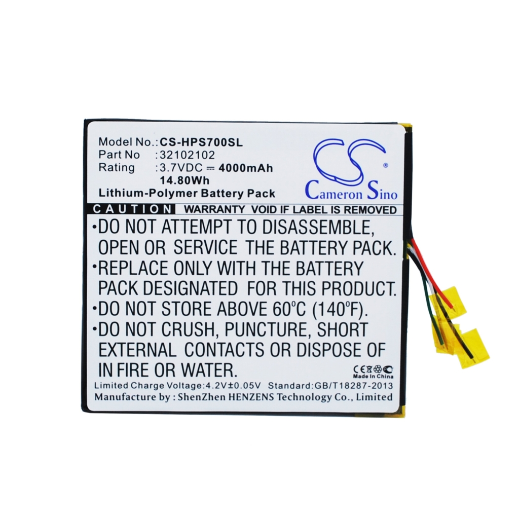 Tablet Battery HP CS-HPS700SL