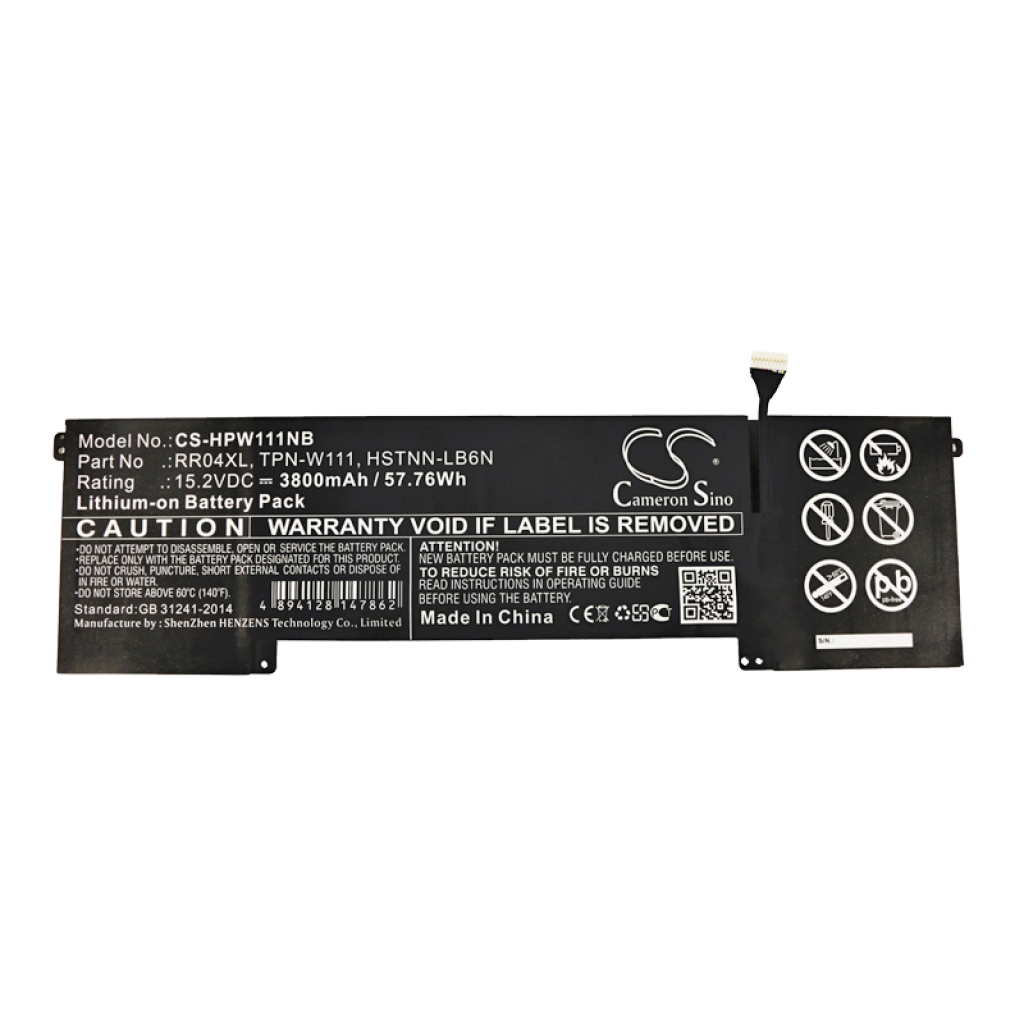 Kompatibel batteribyte för HP  RR04XL, K5C63PA