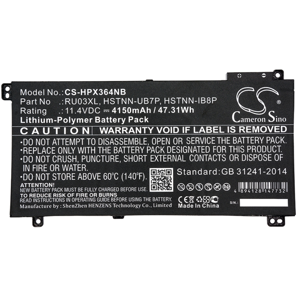 Battery Replaces RU03048XL