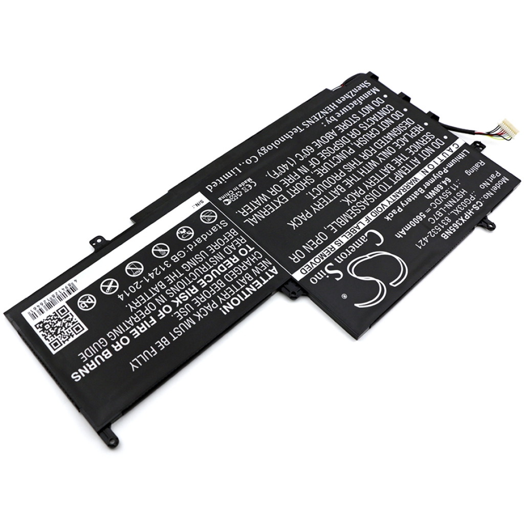 Batterier Ersätter Spectre x360 15-ap003ng