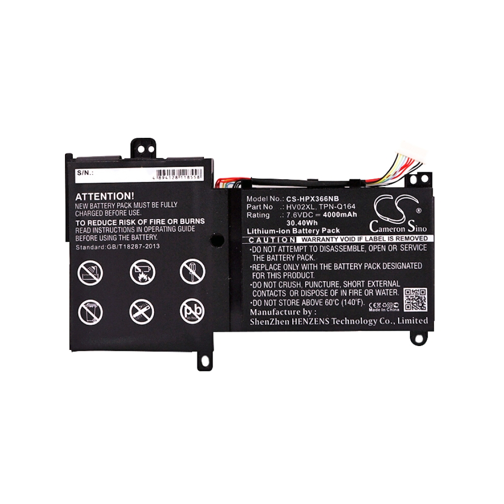 Battery Replaces HV02XL