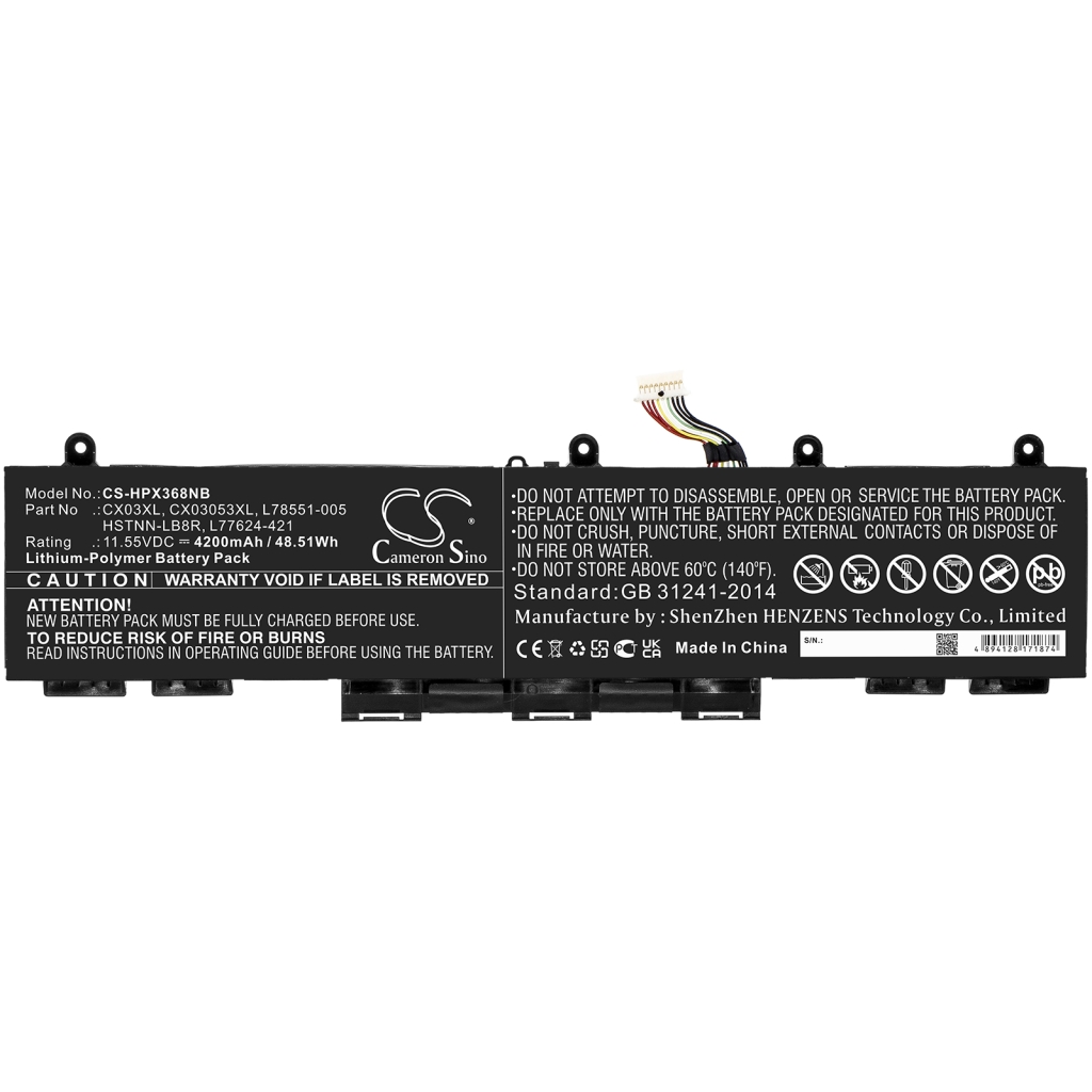 Batterier Ersätter EliteBook X360 830 G8