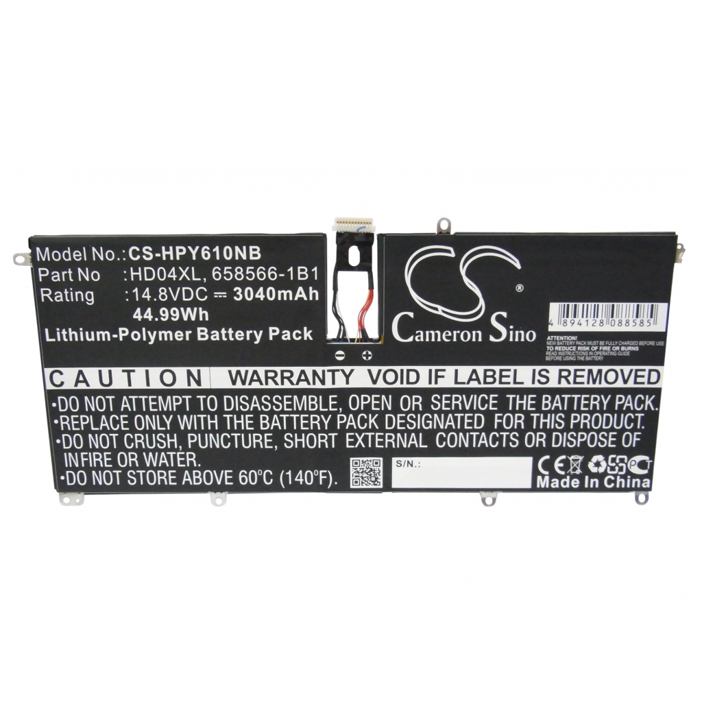 Batterier Ersätter Envy Spectre XT 13-2310ej