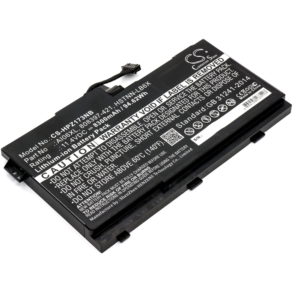 Batterier Ersätter ZBook 17 G3 (V1Q05UT)