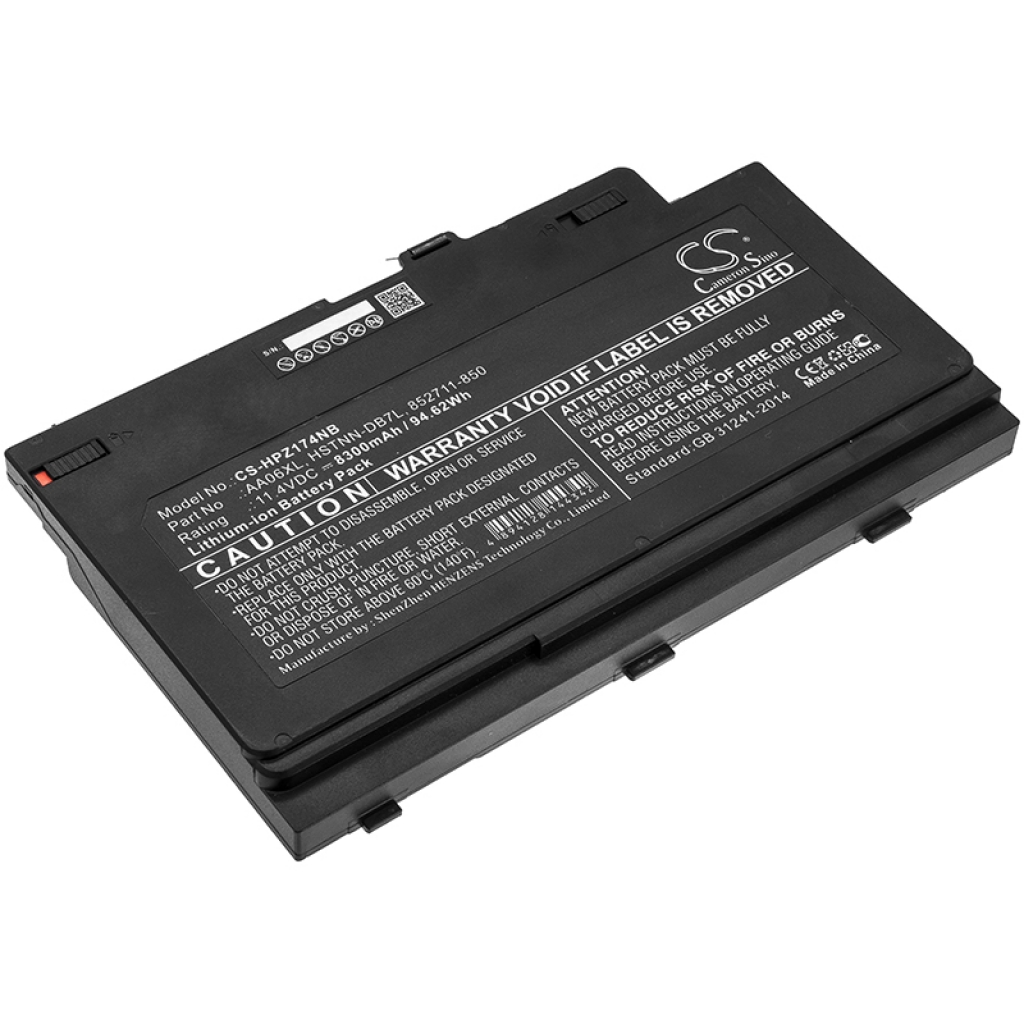 Batterier Ersätter ZBook 17 G4-Y6K23E