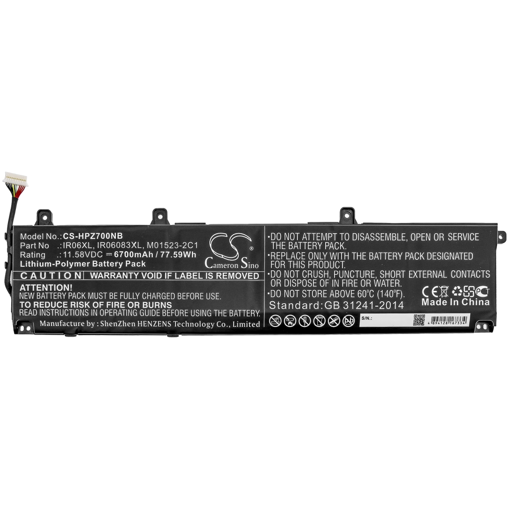 Battery Replaces IR06083XL