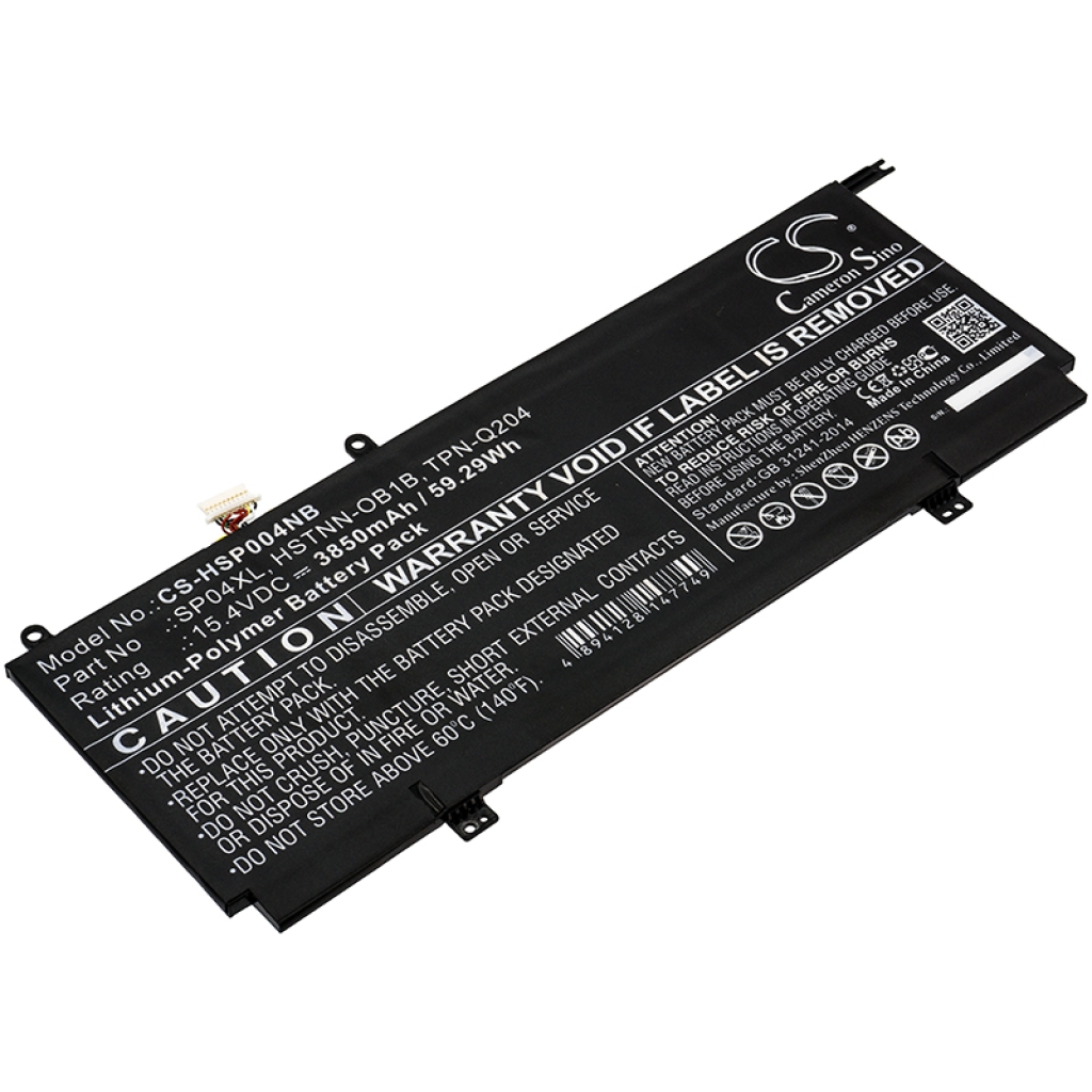 Batterier Ersätter Spectre X360 13-AP0068MS