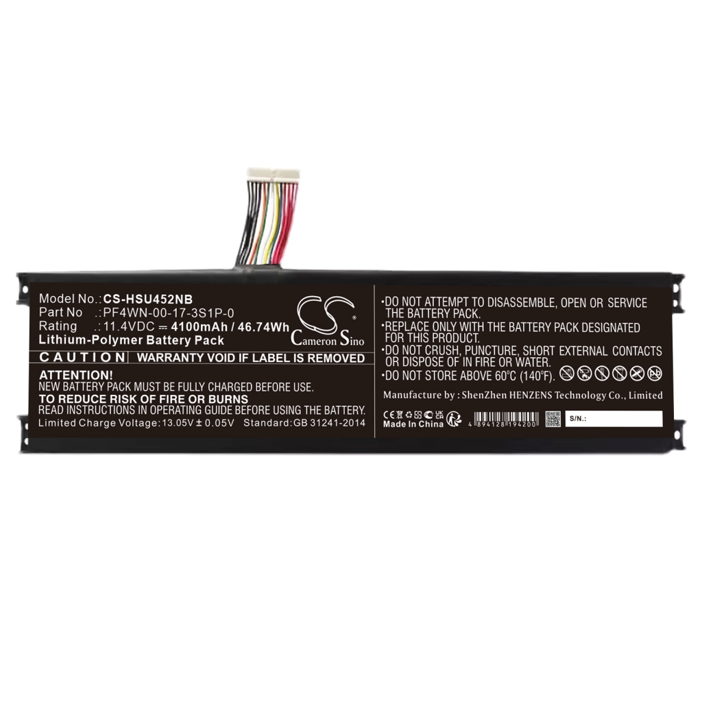 Battery Replaces U45A1HPFS01