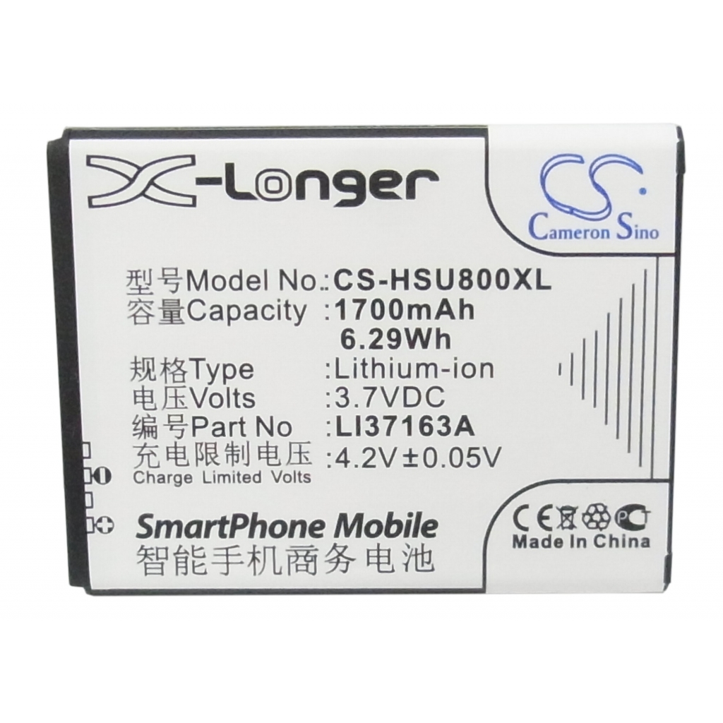 Batterier till mobiltelefoner Hisense CS-HSU800XL