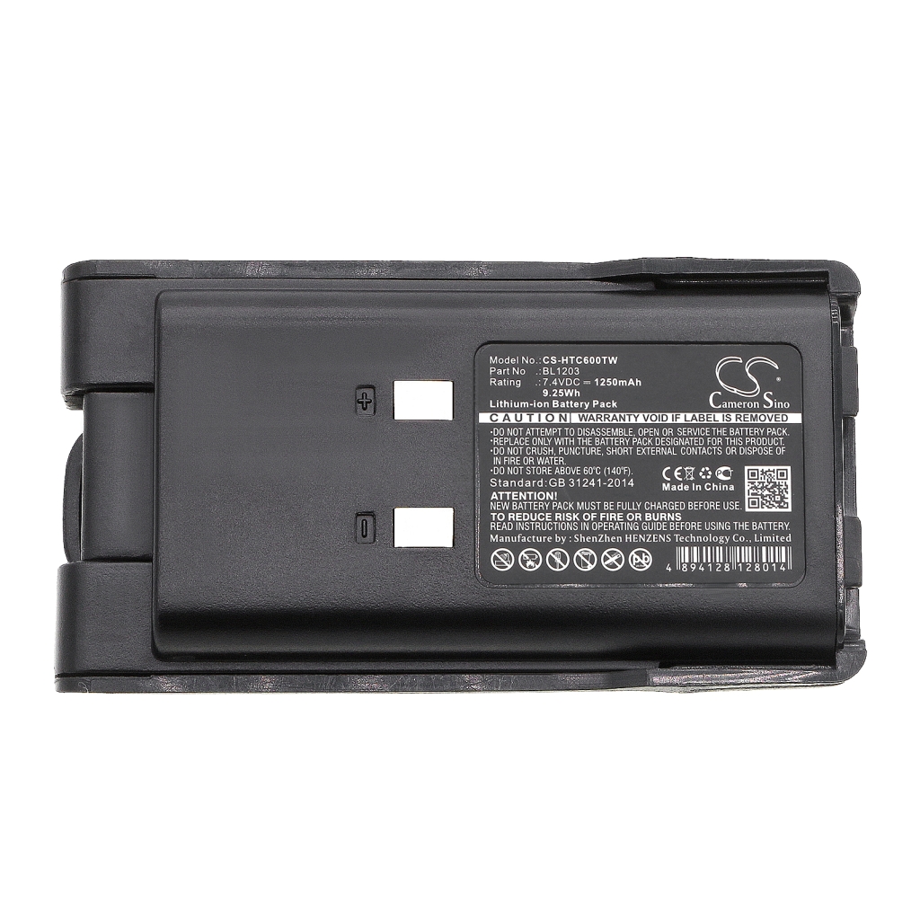 Batterier till radioapparater HYT CS-HTC600TW