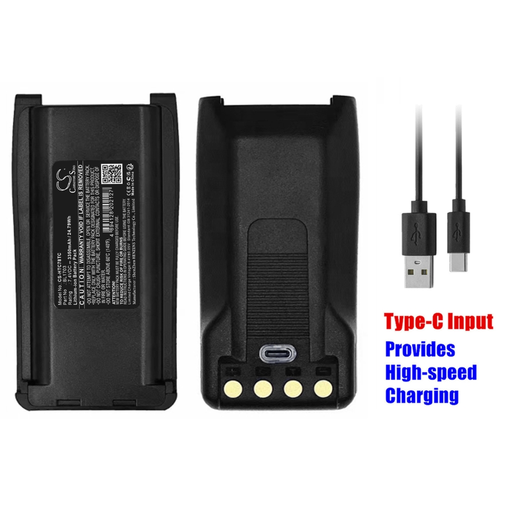 Two-Way Radio Battery HYT TC-780M