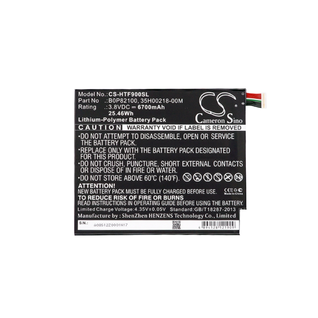 Tablet Battery HTC CS-HTF900SL