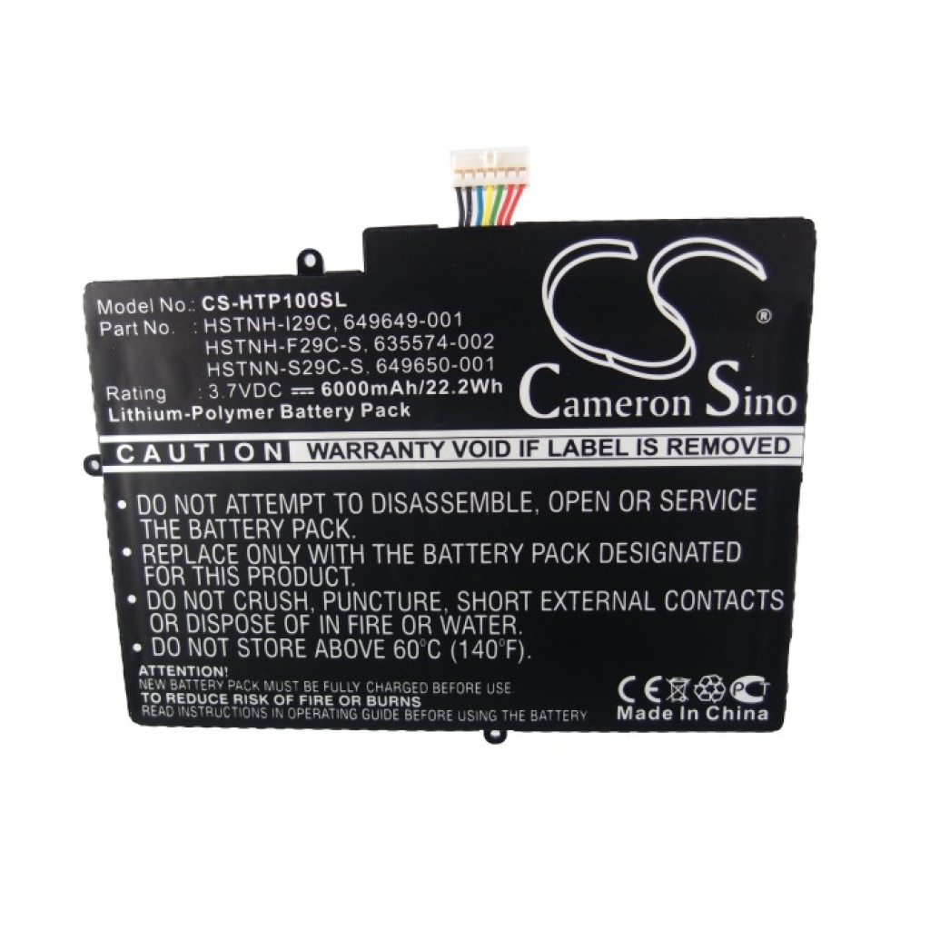 Batterier för surfplattor HP CS-HTP100SL