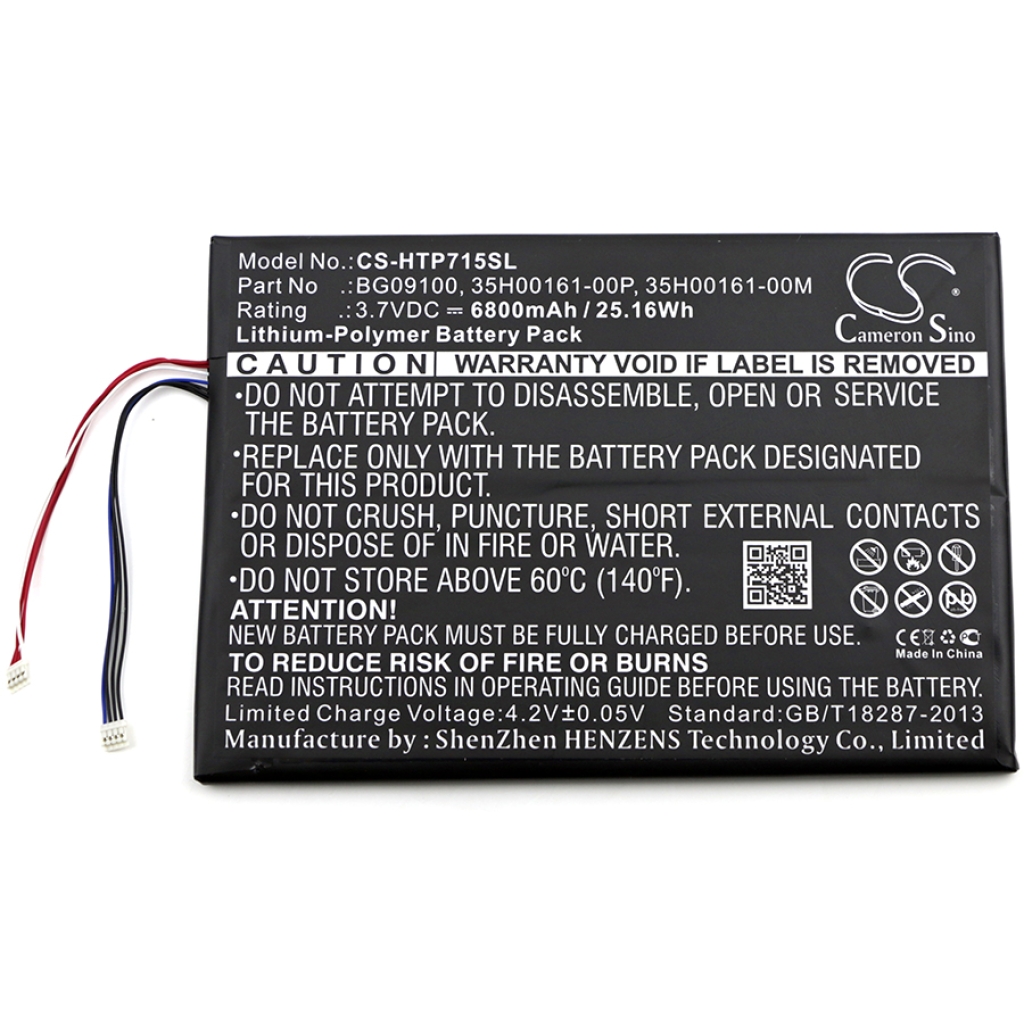 Batterier för surfplattor HTC CS-HTP715SL