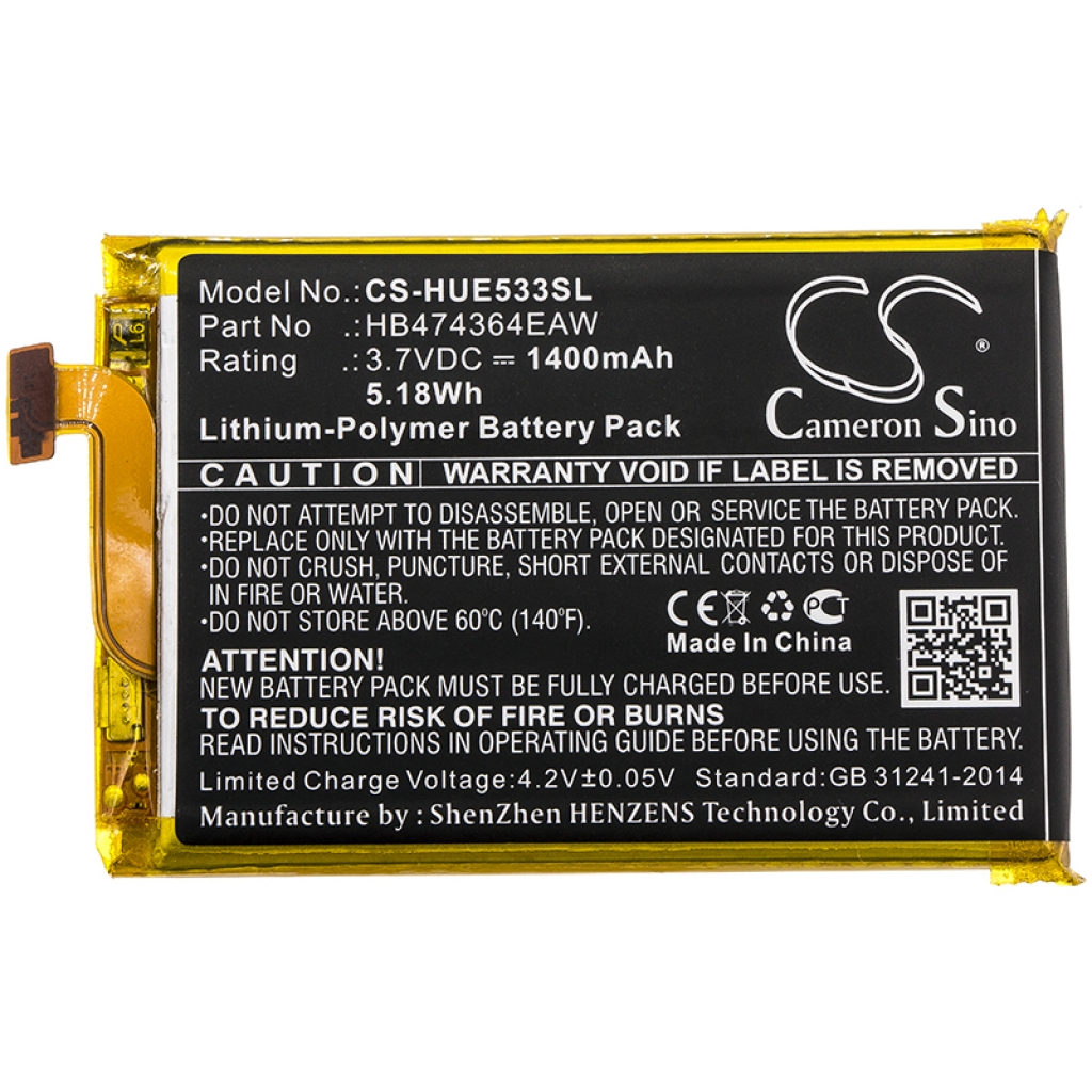 Batterier Ersätter E5338-BK