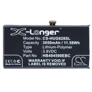 CS-HUG628SL<br />Batteries for   replaces battery HB494590EBC