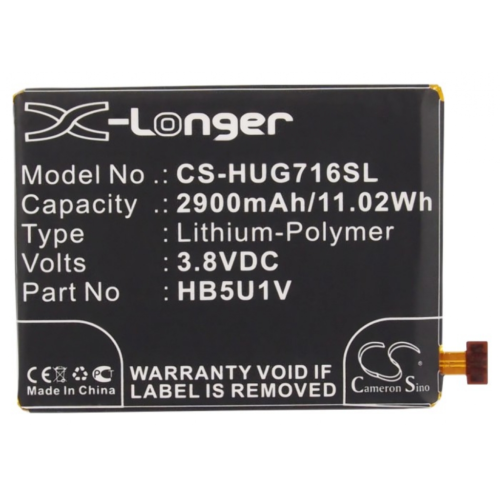 Batterier till mobiltelefoner Huawei CS-HUG716SL