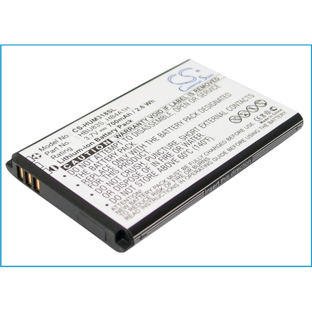 Batterier till mobiltelefoner MetroPCS CS-HUM318SL