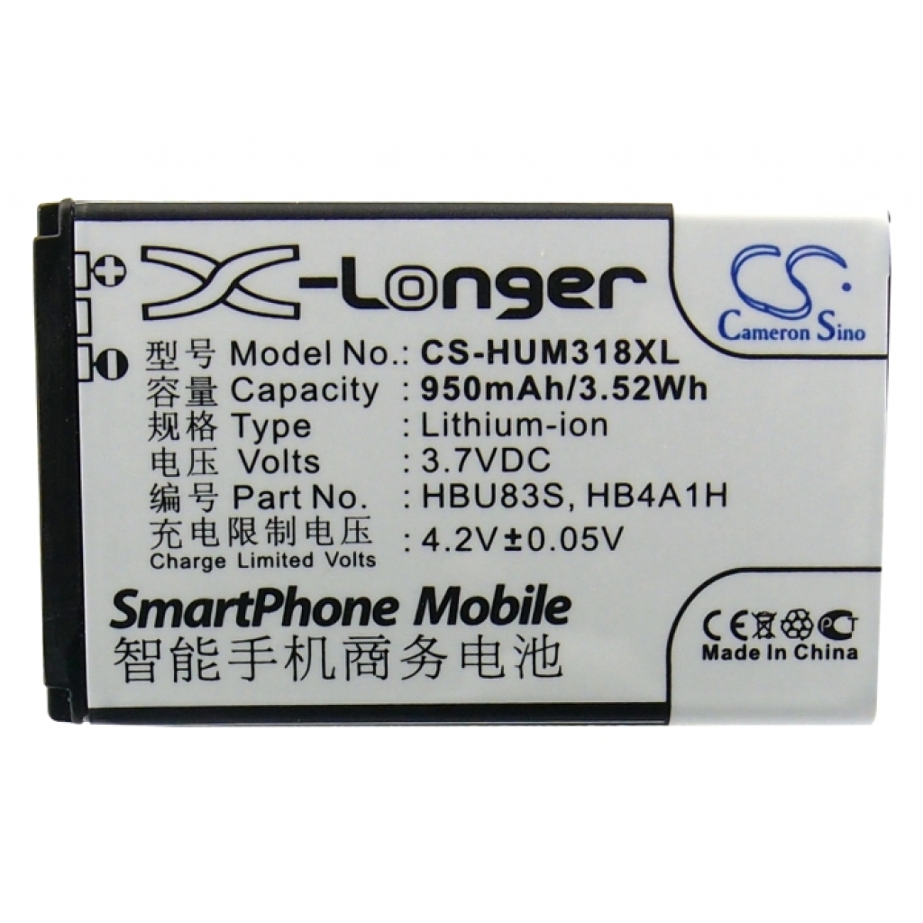 Batterier till mobiltelefoner MetroPCS CS-HUM318XL