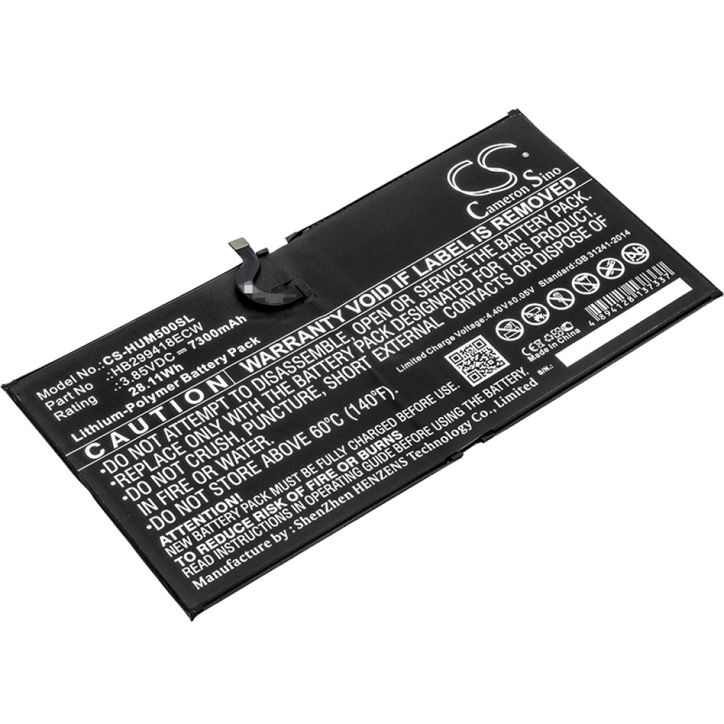 Batterier Ersätter MediaPad M5