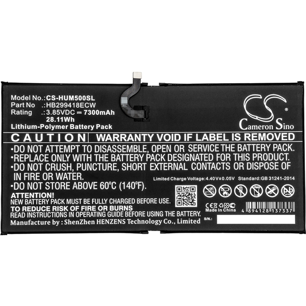 Battery Replaces HB299418ECW