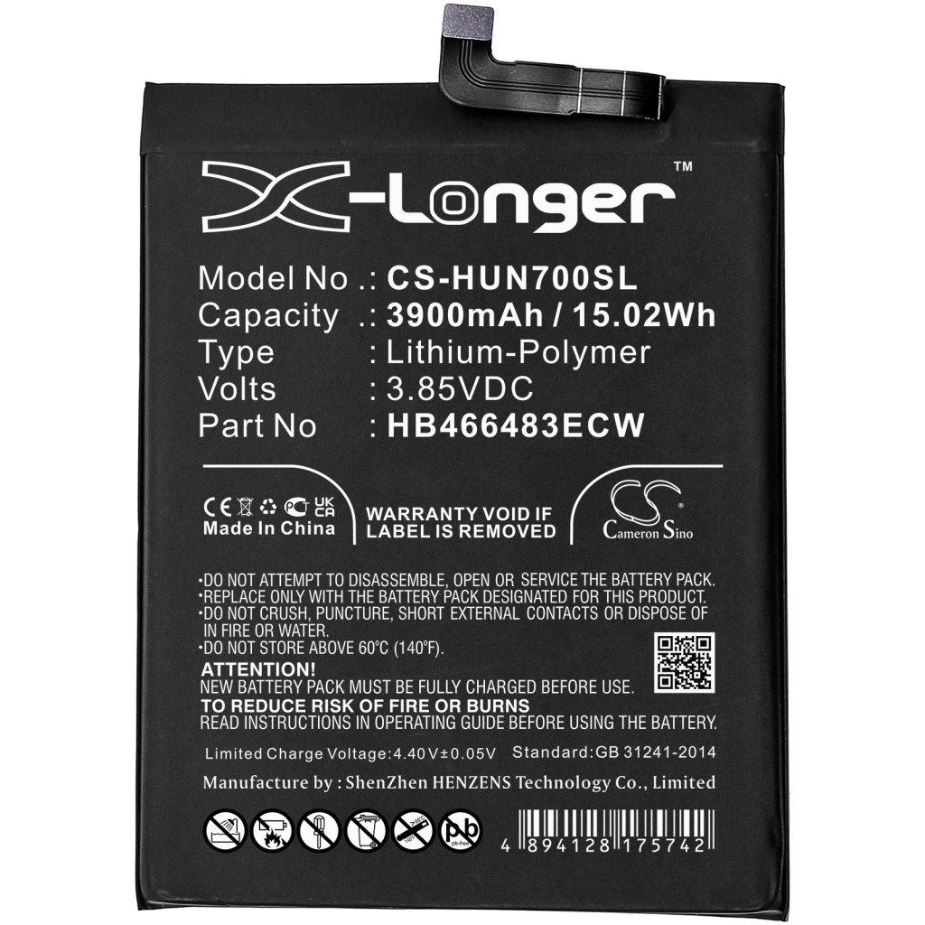 Batterier Ersätter Nova 7 5G