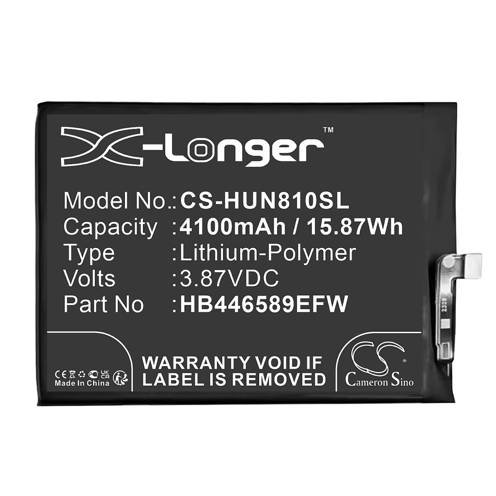 Compatible battery replacement for Huawei HB446589EFW