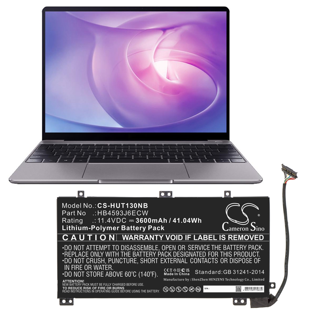 Batterier Ersätter MateBook13 2020