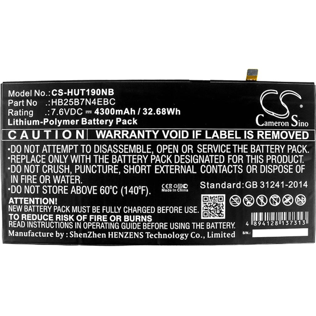 Battery Replaces HB25B7N4EBC