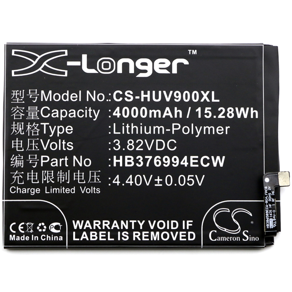 Compatible battery replacement for Huawei HB376994ECW