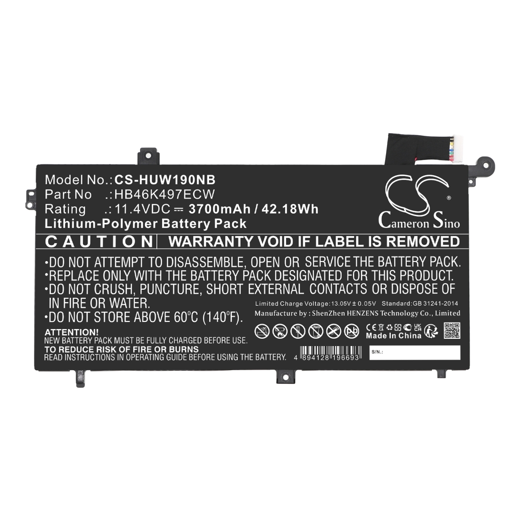 Batterier Ersätter MRC-W00